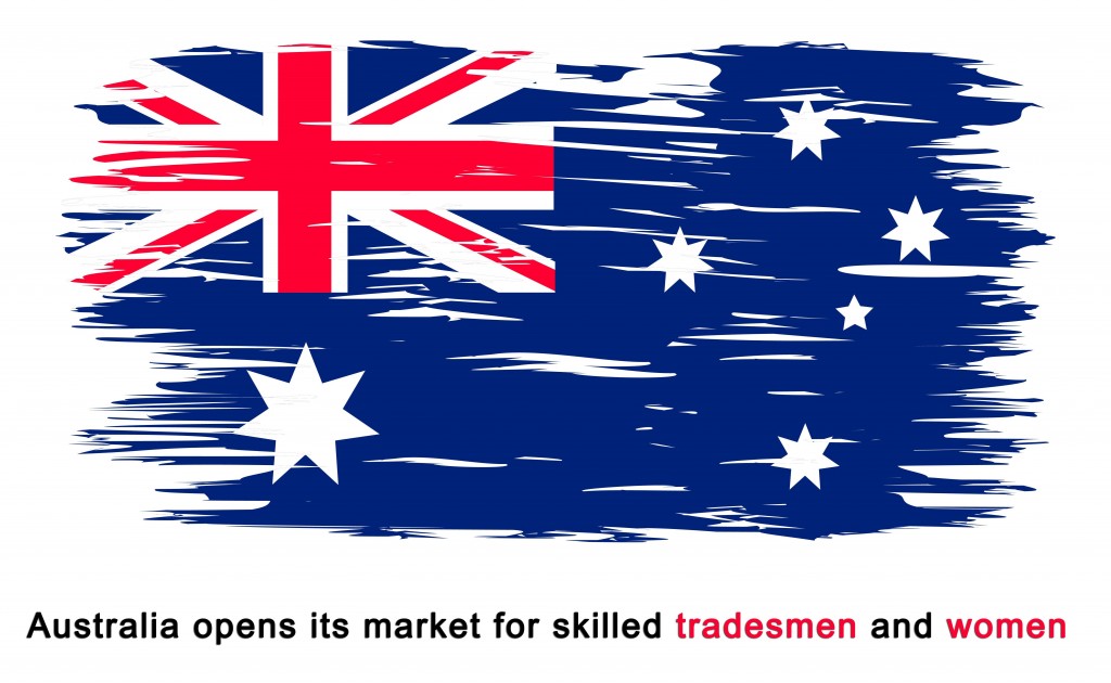 Australia opens its market for skilled tradesmen and women