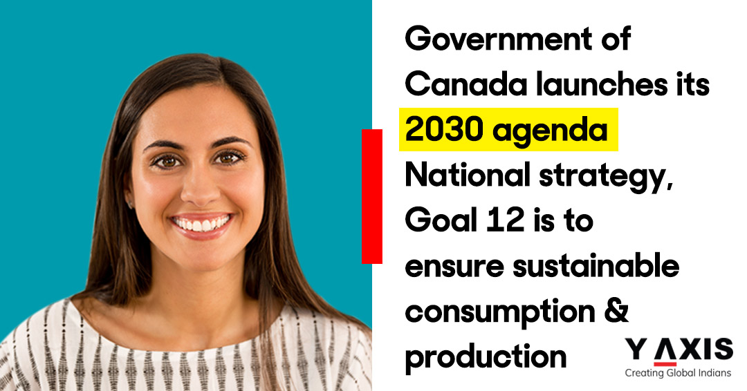 Government of Canada launches its 2030 agenda National strategy, Goal 12 is to ensure sustainable consumption and production